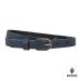Boodz Leren Riem 2 cm Blauw