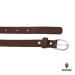 Boodz Leren Riem 2 cm Bruin