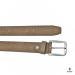 Boodz Leren Nubuck Riem 4 cm Taupe