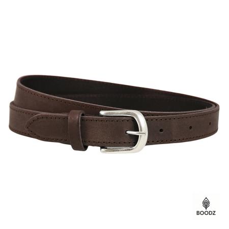 Boodz Leren Riem 2.5 cm Bruin