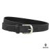 Boodz Leren Riem 2.5 cm Zwart