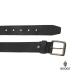 Boodz Leren Riem 4 cm Zwart