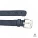 Boodz Leren Gleufjes Riem 4 cm Blauw