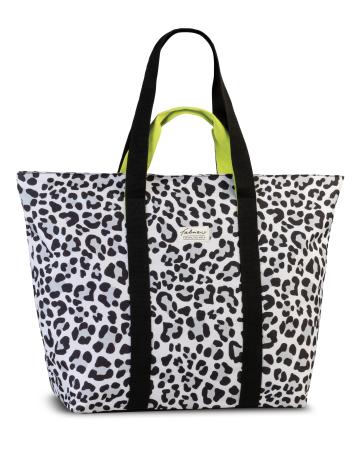 Fabrizio Strandtas Luipaard Zwart-Wit