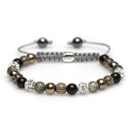 Karma Armband Spiral Maryon White Crystal