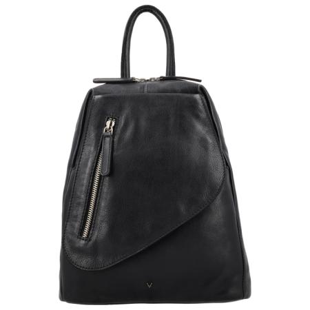 Vilenca Leren Rugzak Zwart