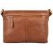 Vilenca Leren Schoudertas Cognac