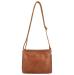 Vilenca Leren Schoudertas Cognac