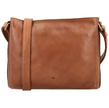 Vilenca Leren Schoudertas Cognac