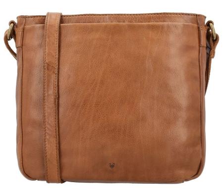 Vilenca Leren Schoudertas Cognac