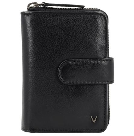 Vilenca Rits Portemonnee Zwart
