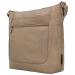 Beagles Leather Schoudertas Benidorm Taupe