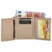 Double-D Overslag Portemonnee S RFID Licht Taupe