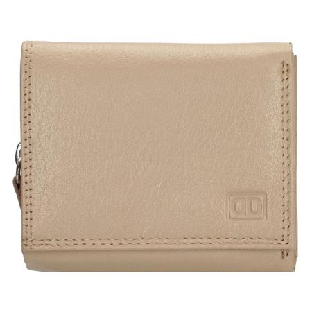 Double-D Overslag Portemonnee S RFID Licht Taupe