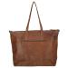 Enrico Benetti Leren Shopper/Schoudertas Sicily Cognac