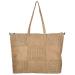 Enrico Benetti Leren Shopper/Schoudertas Sicily Licht Taupe