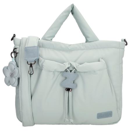 Zebra Trends Shopper/Handtas Puffy Juna Lichtblauw