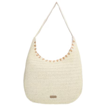 Beagles Rieten Grote Schoudertas Mallorca Beige