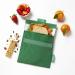 Roll’eat Snack'n'Go Herbruikbare Lunch Snackzakje Groen Geblokt