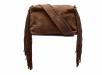 Chabo Bags Schoudertasje Small Suede Stormy Fringes Cacao