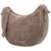 Hide & Stitches Suède Moon Bag Schoudertas Brazos Taupe