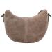 Hide & Stitches Suède Moon Bag Schoudertas Brazos Taupe