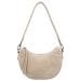Hide & Stitches Suède Moon Bag Schoudertas Brazos Zand
