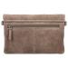 Hide & Stitches Suède Clutch/Schoudertas Brazos Taupe