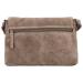 Hide & Stitches Suède Schoudertas met Overslag Brazos Taupe
