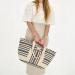 Zebra Strandtas Richelle Zwart-Wit