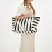 Zebra Trends Strandtas Richelle Gestreept Zwart-Wit