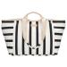 Zebra Trends Strandtas Richelle Gestreept Zwart-Wit