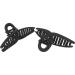 Haarklem Krul Zwart 11 cm