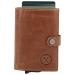 Hide & Stitches Portemonnee Porto met Safety Wallet RFID Bruin