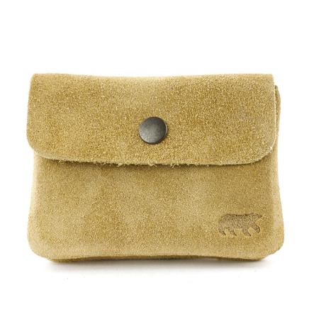 Bear Design Etui Portemonnee Pietje Suède Bisquit