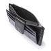 Castelijn en Beerens Mini Wallet Croco RFID Zwart