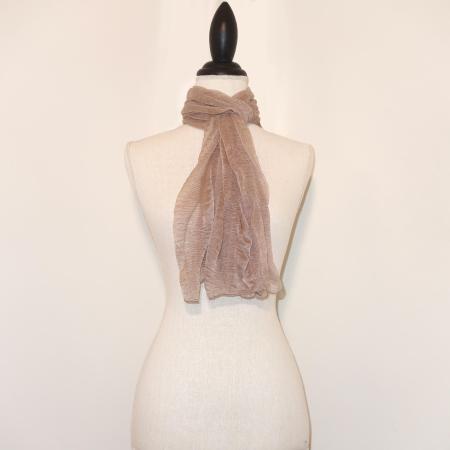 Beige Effen Langwerpige Sjaal