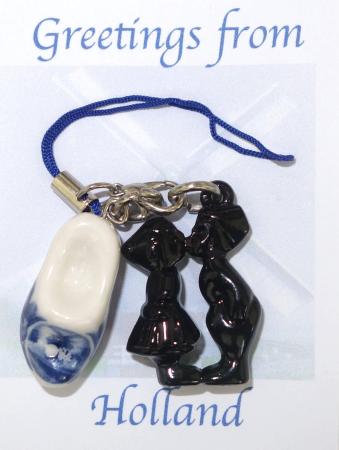 Holland Sleutelhanger Zwart