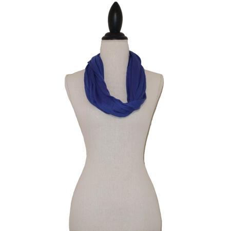 Kobaltblauwe Tricot Colsjaal