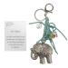Tas/sleutelhanger De Olifant Turquoise
