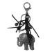 Tas/sleutelhanger De Olifant Zwart