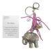 Tas/sleutelhanger De Olifant Roze