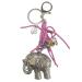 Tas/sleutelhanger De Olifant Roze