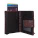 Leather Design Portemonnee Croco Cognac met Kaarthouder Vak