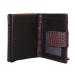 Leather Design Portemonnee Croco Cognac met Kaarthouder Vak