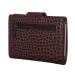 Leather Design Portemonnee Croco Cognac met Kaarthouder Vak