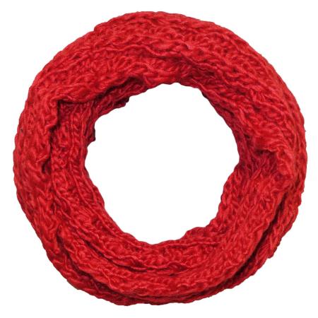 Grof Gebreide Winter Colsjaal Rood