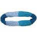 Gebreide Winter Colsjaal Gestreept Licht Blauw Tinten