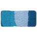 Gebreide Winter Colsjaal Gestreept Licht Blauw Tinten